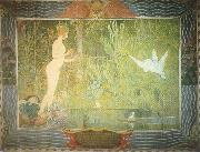 Carl Larsson Venus and Thumbelina oil painting reproduction
